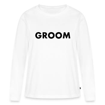 Groom - Women's Premium Organic Long Sleeve Shirt - white - Front - Julia (174cm)