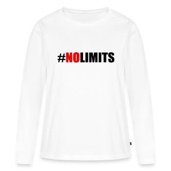 No limits - Frauen Premium Bio Langarmshirt - Weiß - Vorne - Julia (174cm)