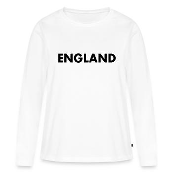 angleterre - T-shirt manches longues Premium bio Femme - blanc - Devant - Julia (174cm)