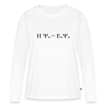 Équation de formule mathématique - T-shirt manches longues Premium bio Femme - blanc - Devant - Julia (174cm)