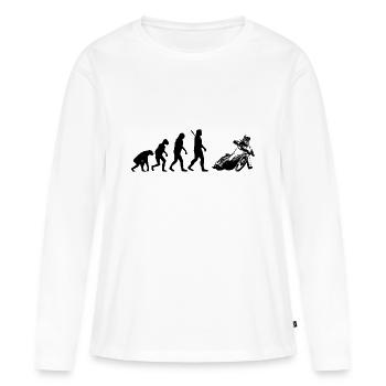 Evolution Speedway - Women's Premium Organic Long Sleeve Shirt - white - Front - Julia (174cm)