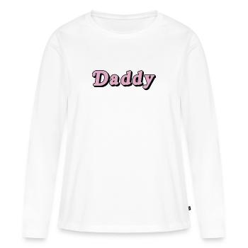 Papa - Frauen Premium Bio Langarmshirt - Weiß - Vorne - Julia (174cm)