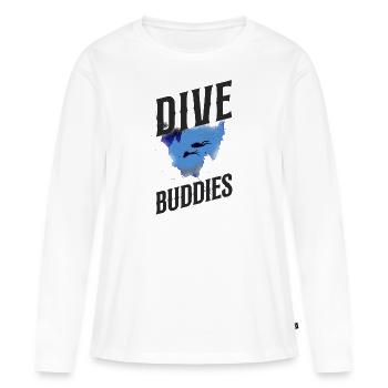 Scuba Diving Diver Dive Buddies - T-shirt manches longues Premium bio Femme - blanc - Devant - Julia (174cm)