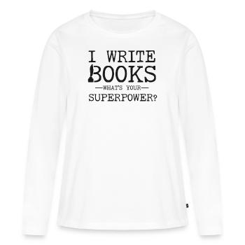 Writing Novel Writer & Published - Frauen Premium Bio Langarmshirt - Weiß - Vorne - Julia (174cm)