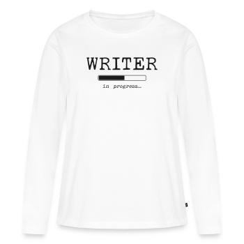 Writing Future Novel Writer & - Frauen Premium Bio Langarmshirt - Weiß - Vorne - Julia (174cm)
