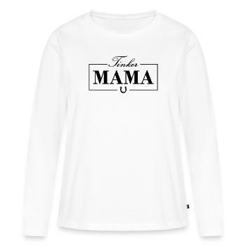 Tinker Mama Reiter Pferde Tinker - Frauen Premium Bio Langarmshirt - Weiß - Vorne - Julia (174cm)