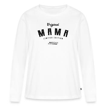 Mama Limited Edition Muttertag Mutter - Frauen Premium Bio Langarmshirt - Weiß - Vorne - Julia (174cm)