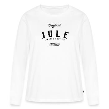 Jule Limited Edition - Frauen Premium Bio Langarmshirt - Weiß - Vorne - Julia (174cm)