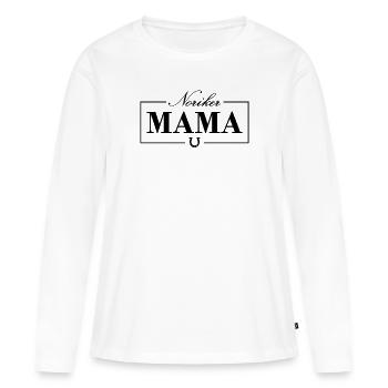 Noriker Mama Reiter Pferde Noriker - Frauen Premium Bio Langarmshirt - Weiß - Vorne - Julia (174cm)