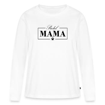 Pudel Mama Hunde Hundemama - Frauen Premium Bio Langarmshirt - Weiß - Vorne - Julia (174cm)