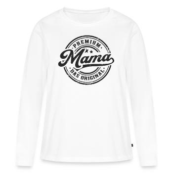 Mama Original Muttertag Lustiges Mutter - Frauen Premium Bio Langarmshirt - Weiß - Vorne - Julia (174cm)