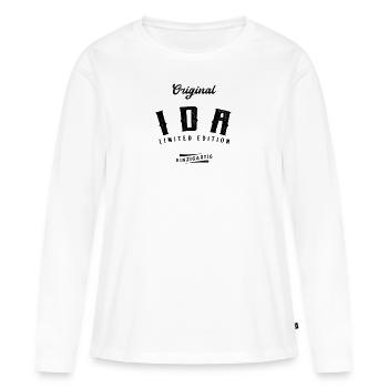 Ida Limited Edition - Frauen Premium Bio Langarmshirt - Weiß - Vorne - Julia (174cm)