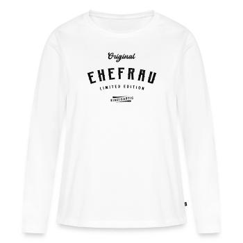 Ehefrau Limited Edition - Frauen Premium Bio Langarmshirt - Weiß - Vorne - Julia (174cm)