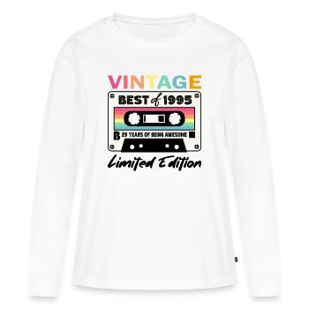 Best of 1995 - zum 29. Geburtstag Limited Edition - Frauen Premium Bio Langarmshirt - Weiß - Vorne - Julia (174cm)
