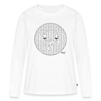 The Pray - Frauen Premium Bio Langarmshirt - Weiß - Vorne - Julia (174cm)