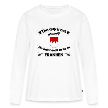 Vacances en Franconie - T-shirt manches longues Premium bio Femme - blanc - Devant - Julia (174cm)