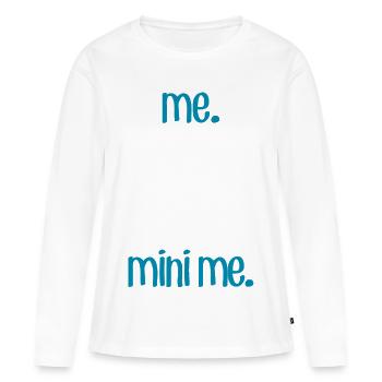 Ich & M Ich - Frauen Premium Bio Langarmshirt - Weiß - Vorne - Julia (174cm)