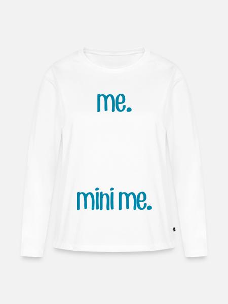 Ich & M Ich - Frauen Premium Bio Langarmshirt - Weiß