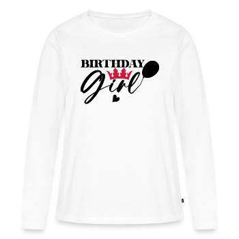 Birthday Queen 13 Happy Birthday - Women's Premium Organic Long Sleeve Shirt - white - Front - Julia (174cm)