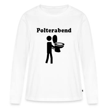 mariage-partie de la veille - T-shirt manches longues Premium bio Femme - blanc - Devant - Julia (174cm)