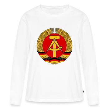 RDA - T-shirt manches longues Premium bio Femme - blanc - Devant - Julia (174cm)