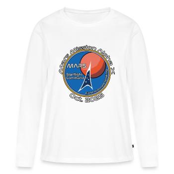 Mars Mission Alpha X - T-shirt manches longues Premium bio Femme - blanc - Devant - Julia (174cm)