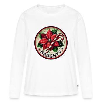 Freche Weihnachten - Frauen Premium Bio Langarmshirt - Weiß - Vorne - Julia (174cm)
