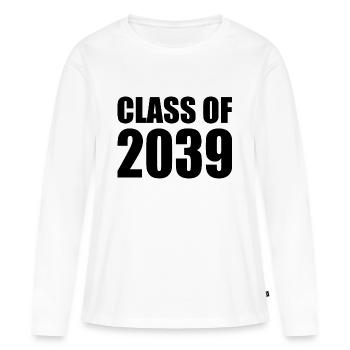 Class of 2039 - Women's Premium Organic Long Sleeve Shirt - white - Front - Julia (174cm)