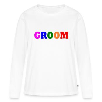 Groom - Women's Premium Organic Long Sleeve Shirt - white - Front - Julia (174cm)