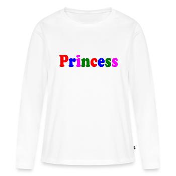 Princess - Women's Premium Organic Long Sleeve Shirt - white - Front - Julia (174cm)