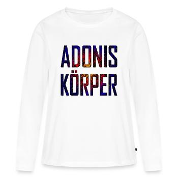 Le corps d'Adoni - T-shirt manches longues Premium bio Femme - blanc - Devant - Julia (174cm)