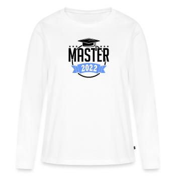 Master 2022 Graduation Graduation Graduation Graduation Université - T-shirt manches longues Premium bio Femme - blanc - Devant - Julia (174cm)