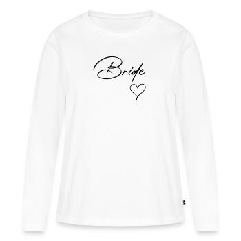 Braut Bachelorette Party Team Bride - Women's Premium Organic Long Sleeve Shirt - white - Front - Julia (174cm)