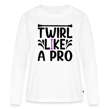Twirler Majorette Twirl Like A Pro Baton Gift Idea - Women's Premium Organic Long Sleeve Shirt - white - Front - Julia (174cm)