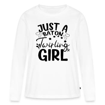 I'm Not Average I'm Strategic Laser Tag - Women's Premium Organic Long Sleeve Shirt - white - Front - Julia (174cm)