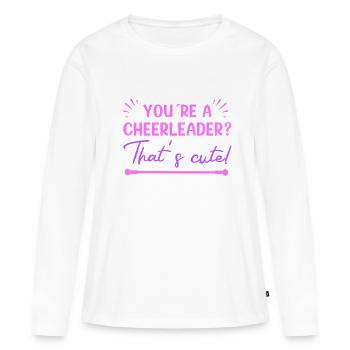 Baton Twirling Vous êtes une pom-pom girl mignonne - T-shirt manches longues Premium bio Femme - blanc - Devant - Julia (174cm)