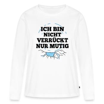 Bain de glace, dicton, nageur de glace, bain de soleil, bains de glace - T-shirt manches longues Premium bio Femme - blanc - Devant - Julia (174cm)