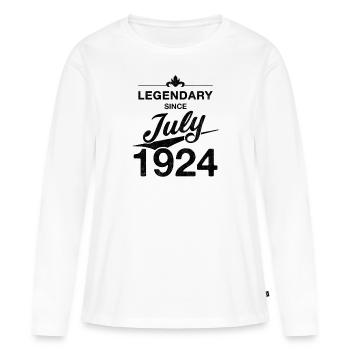 100th Birthday Legendary since July 1924 - Women's Premium Organic Long Sleeve Shirt - white - Front - Julia (174cm)