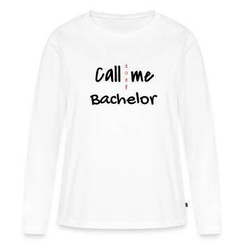 Baccalauréat 2025 Graduation Graduation - T-shirt manches longues Premium bio Femme - blanc - Devant - Julia (174cm)