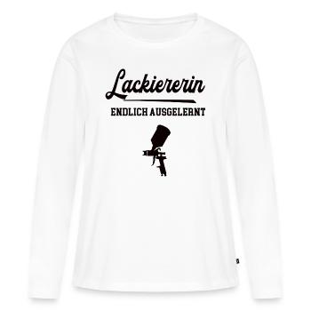 Lackiererin Ausbildung Bestanden Azubine Lehre - Frauen Premium Bio Langarmshirt - Weiß - Vorne - Julia (174cm)