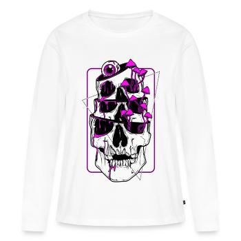 False Awakenig-Schleife - Frauen Premium Bio Langarmshirt - Weiß - Vorne - Julia (174cm)