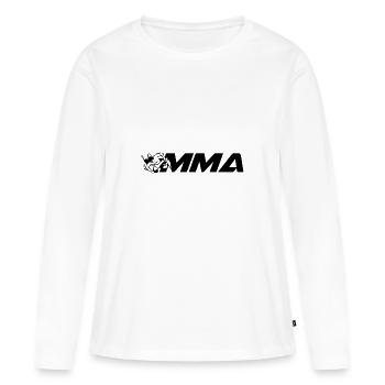 MMA - T-shirt manches longues Premium bio Femme - blanc - Devant - Julia (174cm)