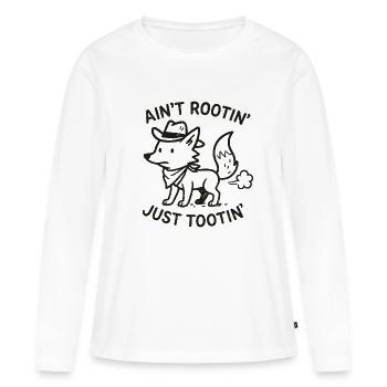 Rootin' Tootin Fox - Frauen Premium Bio Langarmshirt - Weiß - Vorne - Julia (174cm)