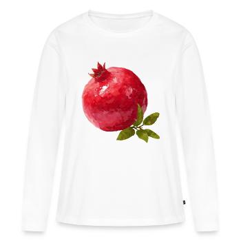 Grenade - T-shirt manches longues Premium bio Femme - blanc - Devant - Julia (174cm)