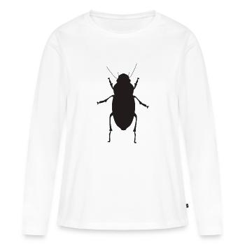 insecte - T-shirt manches longues Premium bio Femme - blanc - Devant - Julia (174cm)