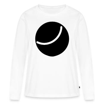 Balle de tennis - T-shirt manches longues Premium bio Femme - blanc - Devant - Julia (174cm)