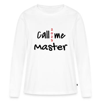 Master 2023 Graduation Graduation Uni - Women's Premium Organic Long Sleeve Shirt - white - Front - Julia (174cm)