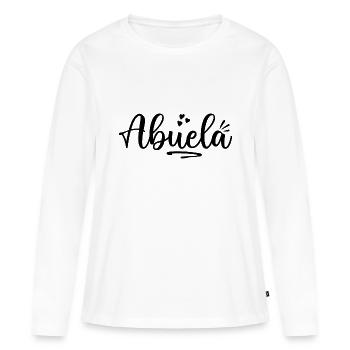 Abuela - Frauen Premium Bio Langarmshirt - Weiß - Vorne - Julia (174cm)