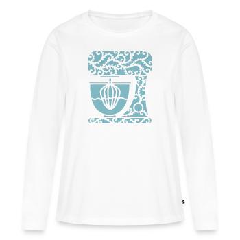 Vintage Food Mixer - Women's Premium Organic Long Sleeve Shirt - white - Front - Julia (174cm)