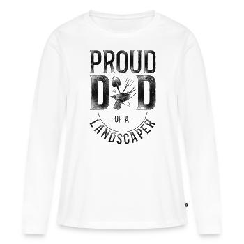 Landscaper Landscaping Landscape - Women's Premium Organic Long Sleeve Shirt - white - Front - Julia (174cm)